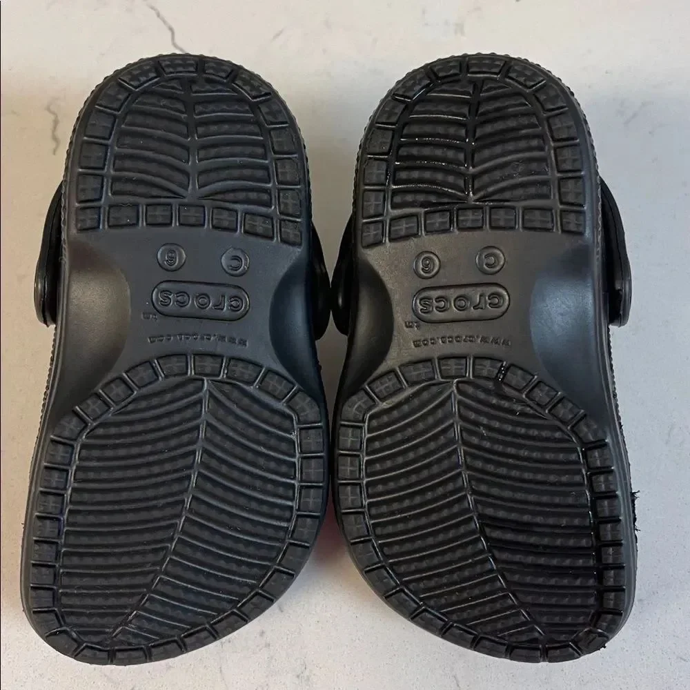 Crocs Kids' Baya Clog Walker - Toddler Kids Black Clogs Size 6